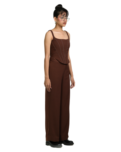 Knotty Corset - Brown
