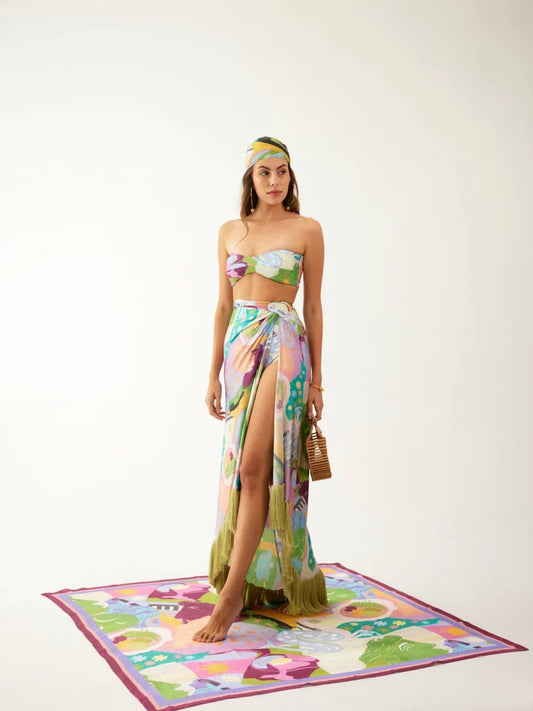 Edifice Bikini Set with Stream Sarong Paolozzio