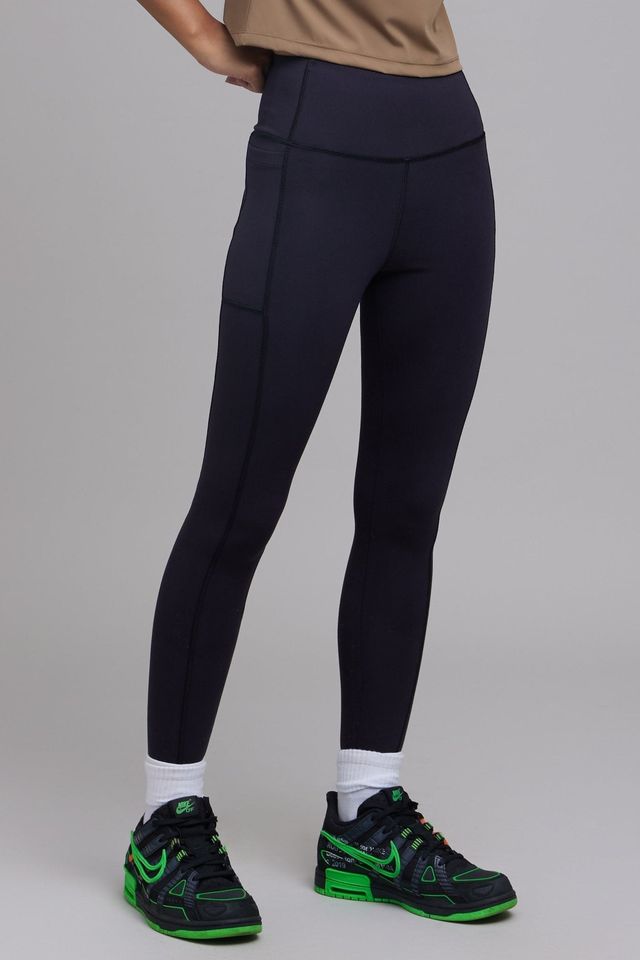 High-Waist Dawn to Dusk Leggings - Charcoal & Mountain Tan