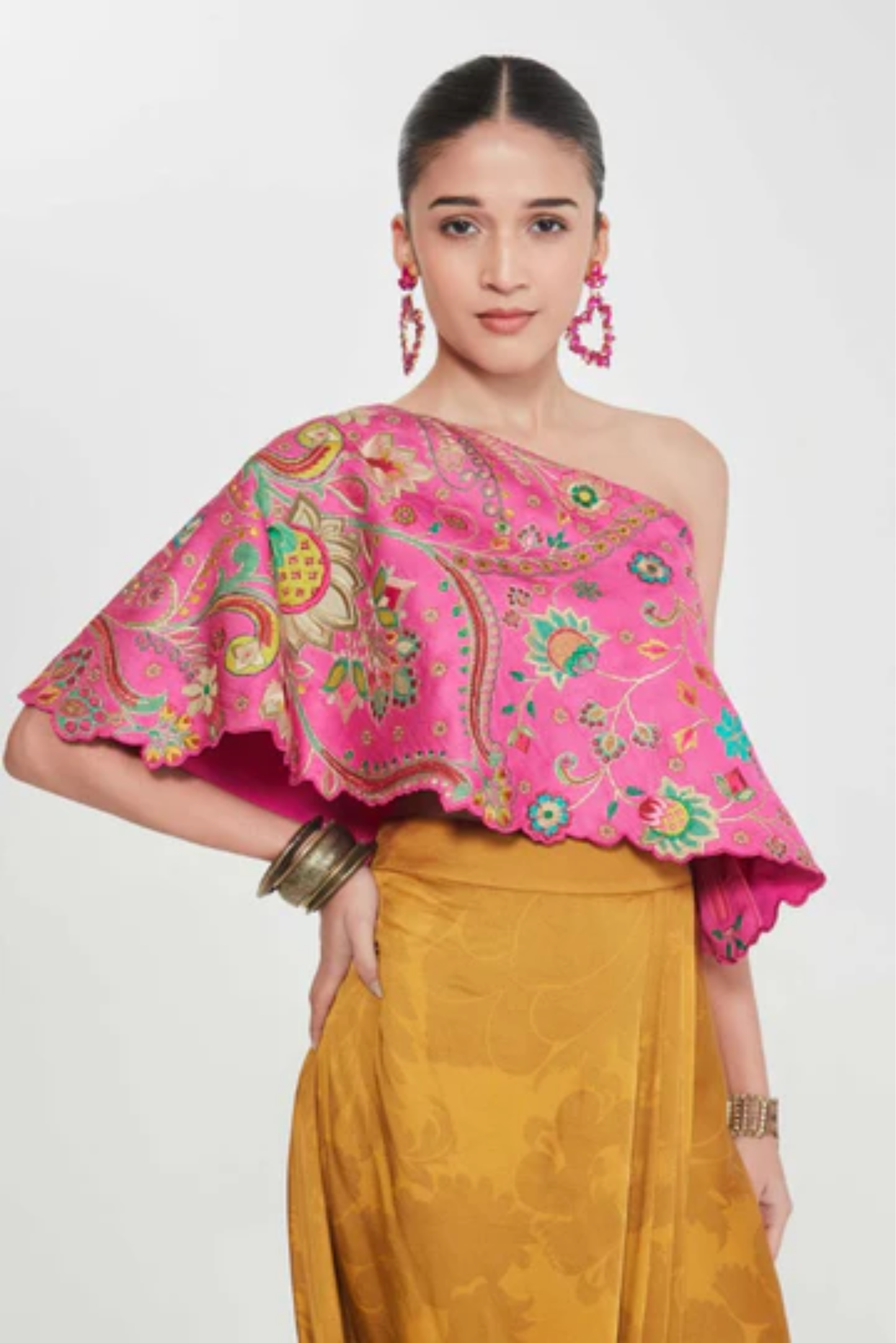 Mastani One Shoulder Top and Drape Skirt