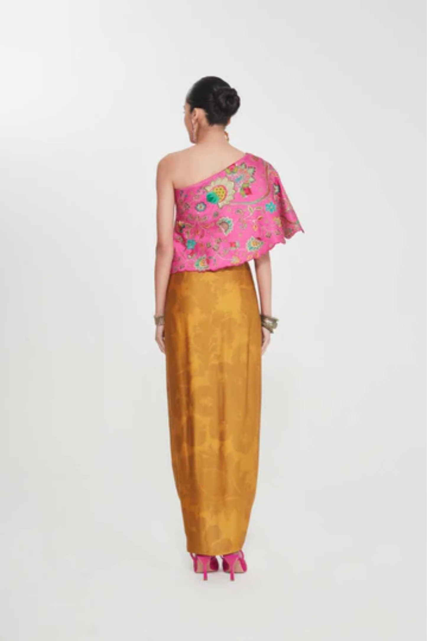 Mastani One Shoulder Top and Drape Skirt