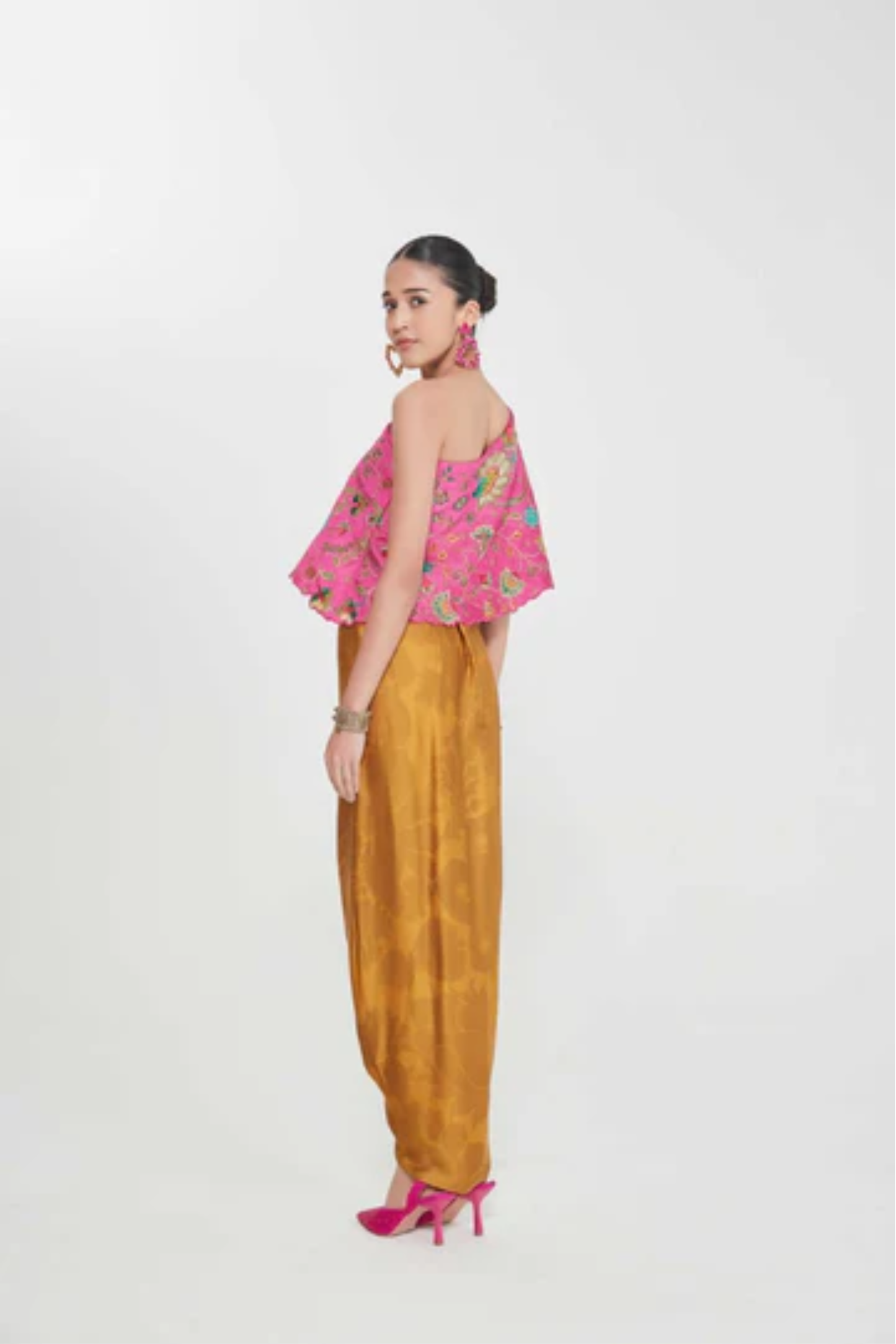 Mastani One Shoulder Top and Drape Skirt