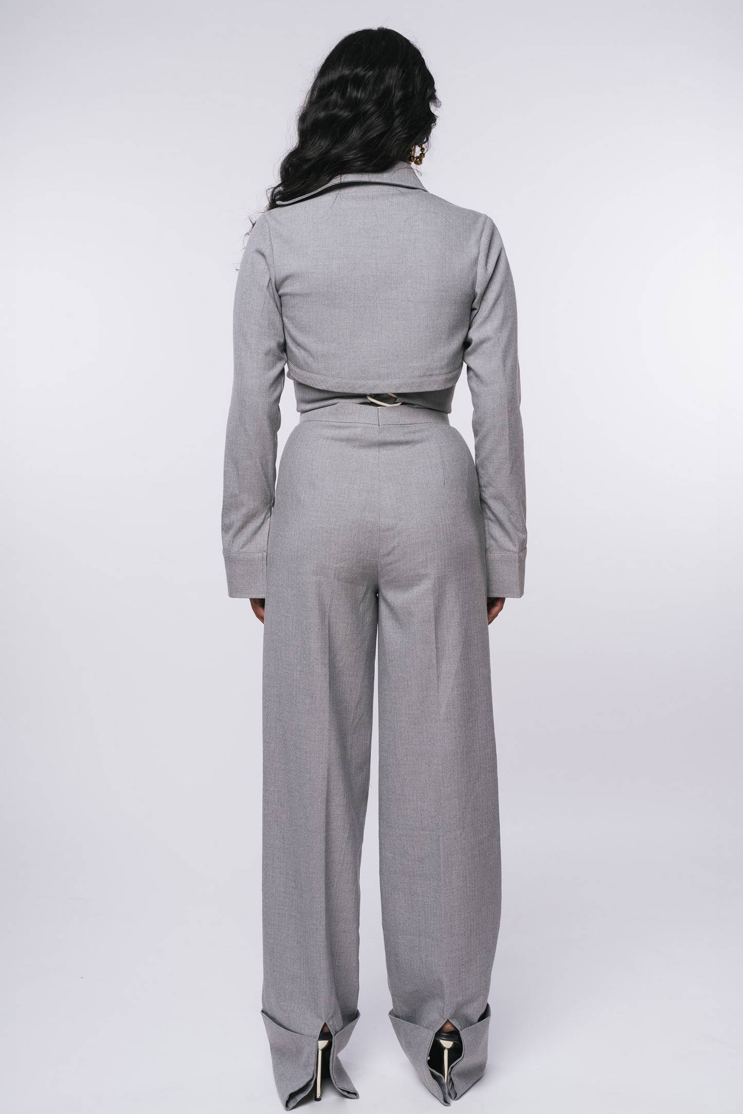 Grey Cuff Trousers