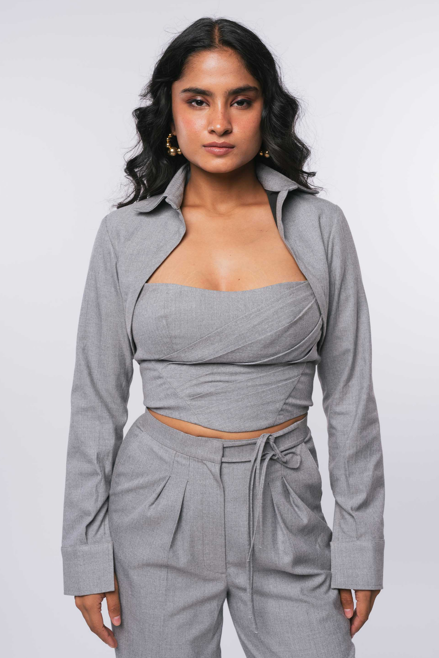 Grey Cuff Trousers