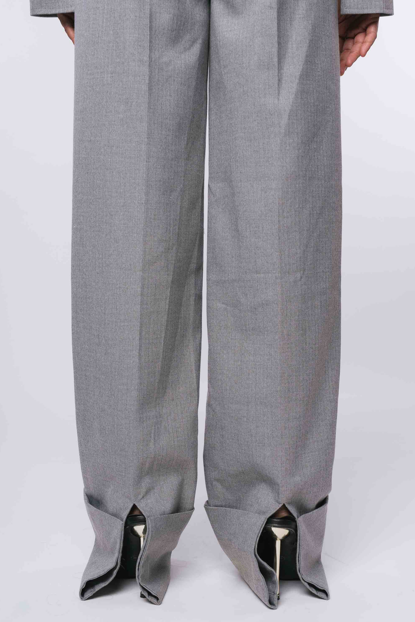 Grey Cuff Trousers