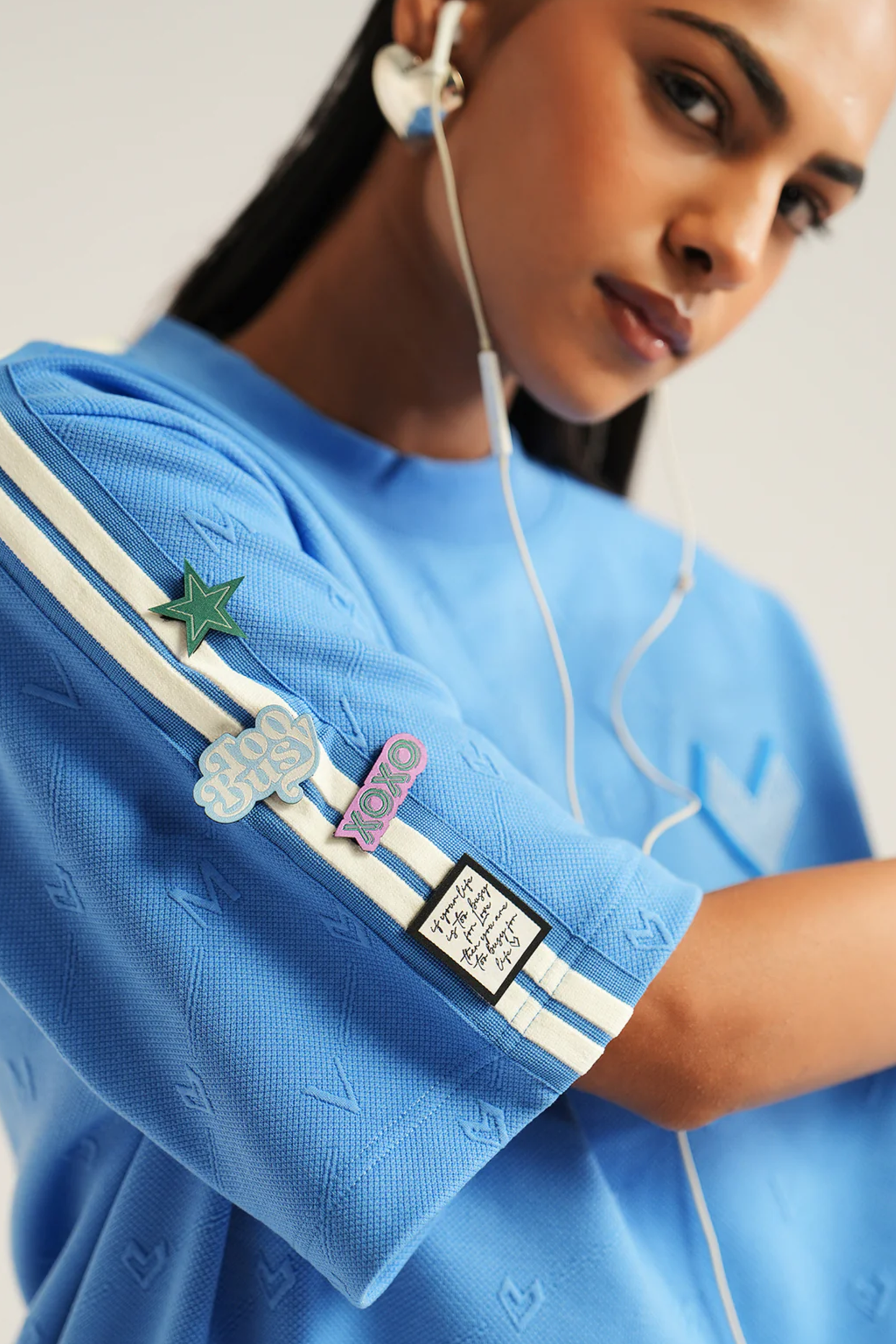 Oversized T-Shirt- Azure Blue