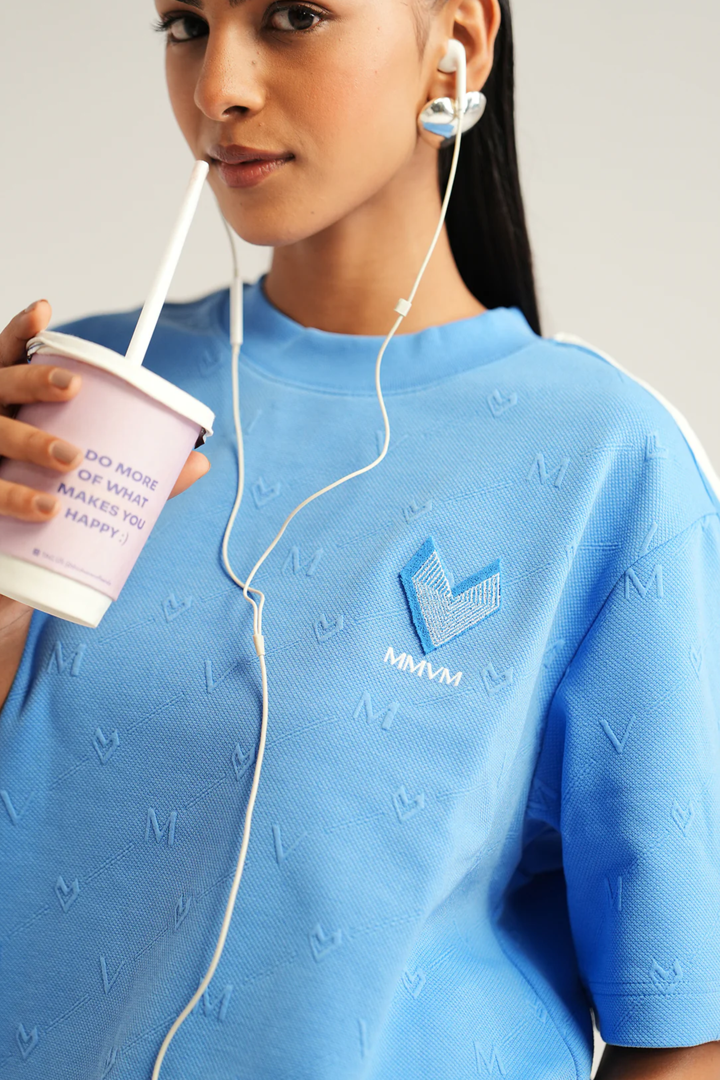 Oversized T-Shirt- Azure Blue