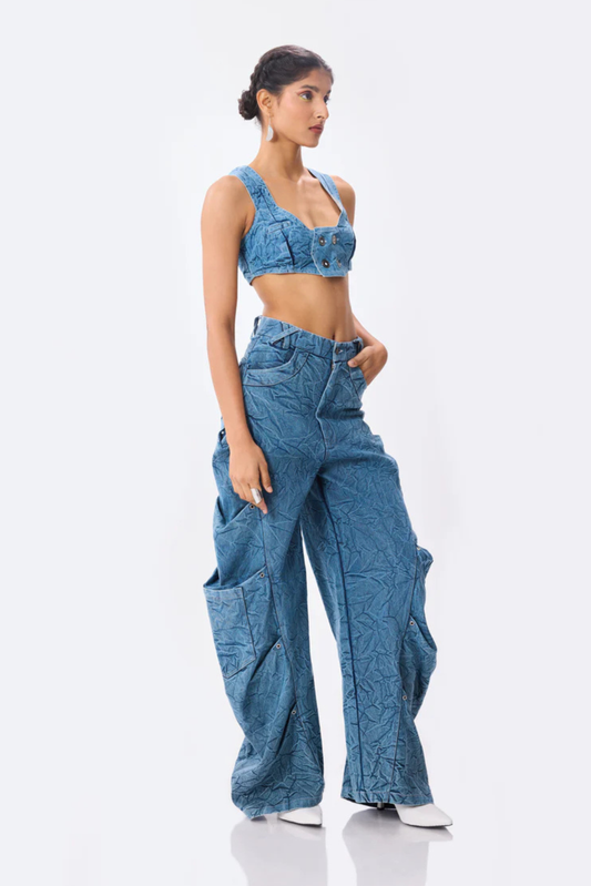 not your usual baggy cargo- blue