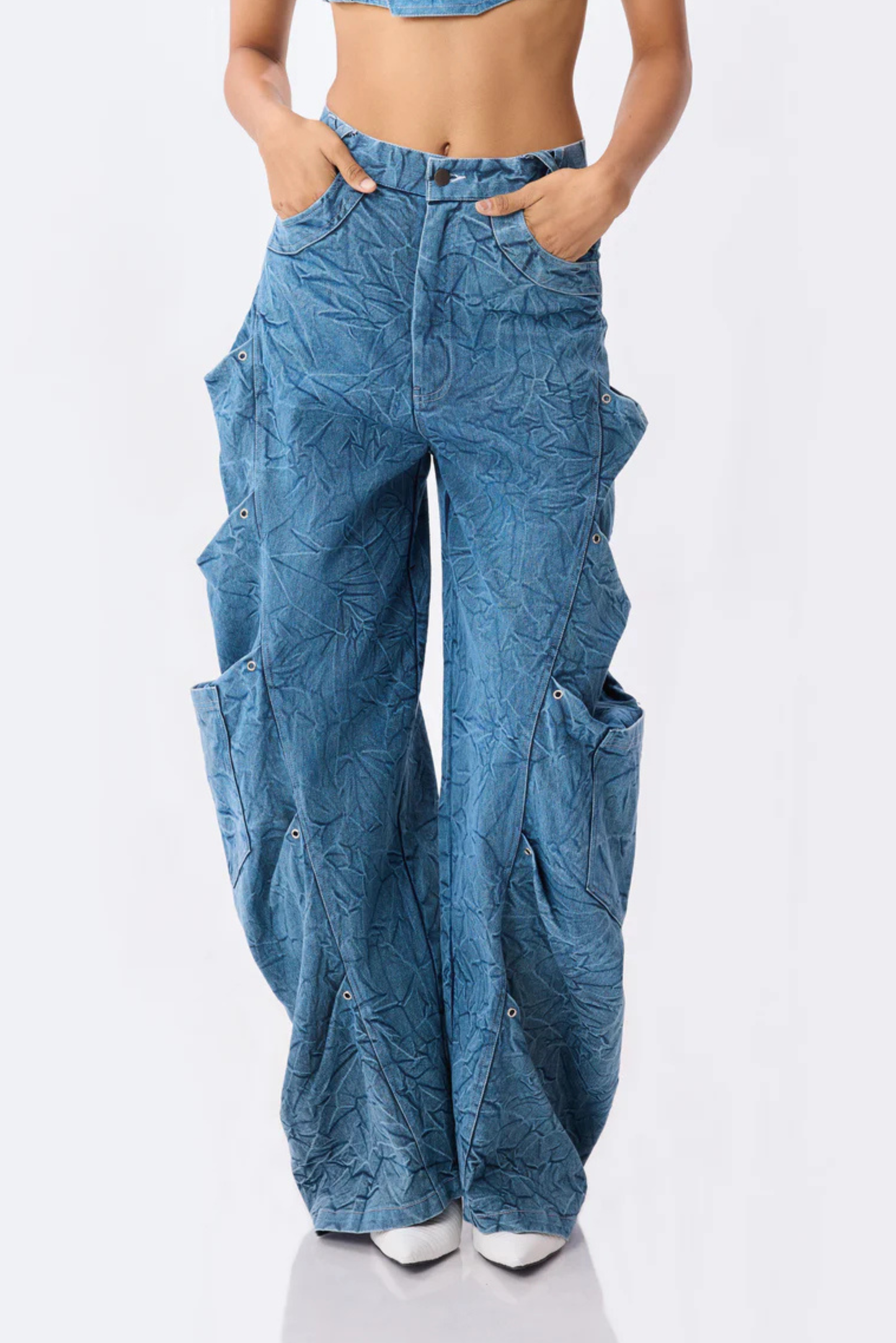 not your usual baggy cargo- blue