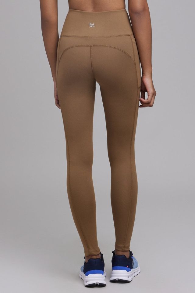 High-Waist Dawn to Dusk Leggings - Charcoal & Mountain Tan