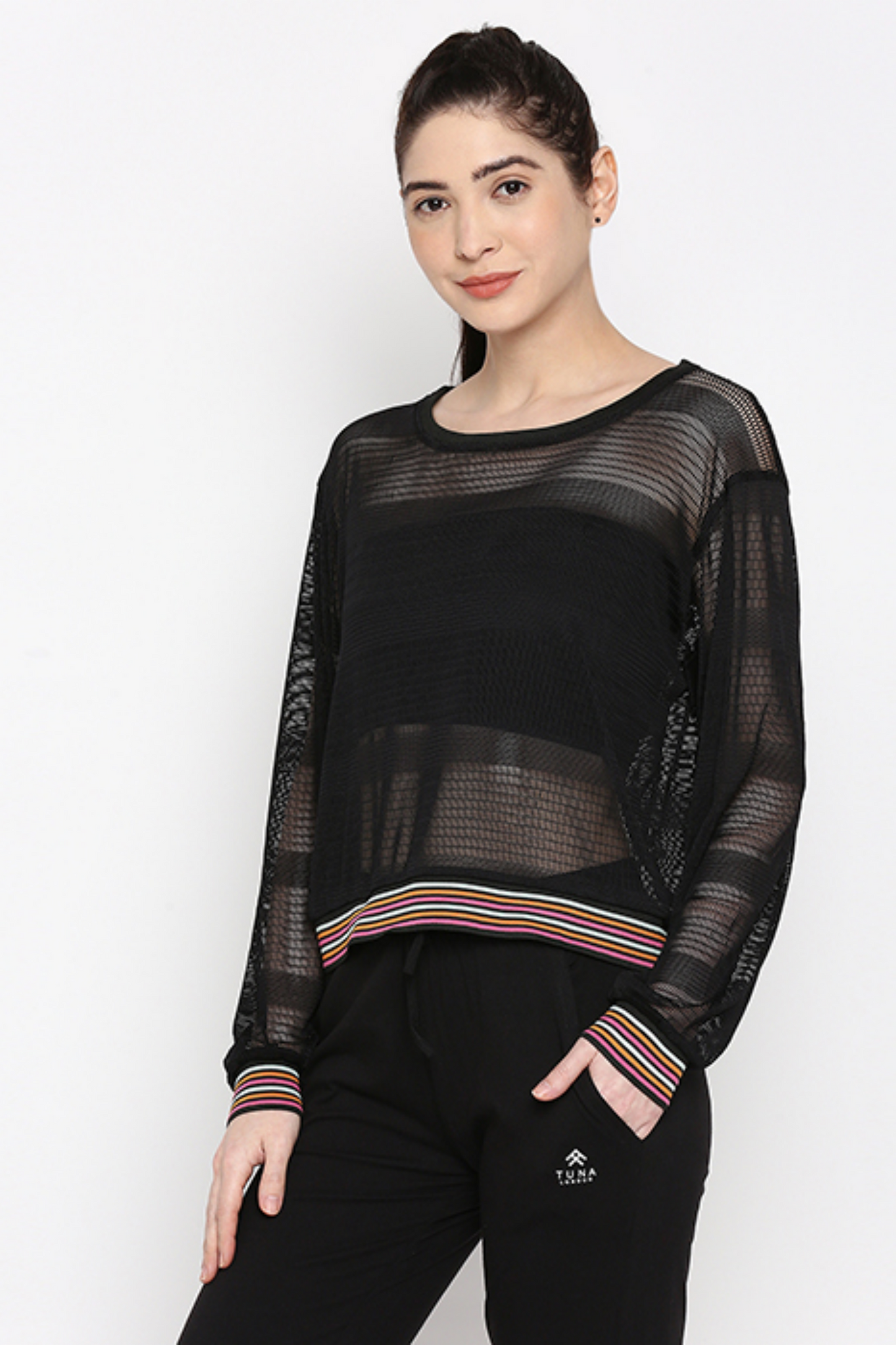 Black Netted Top