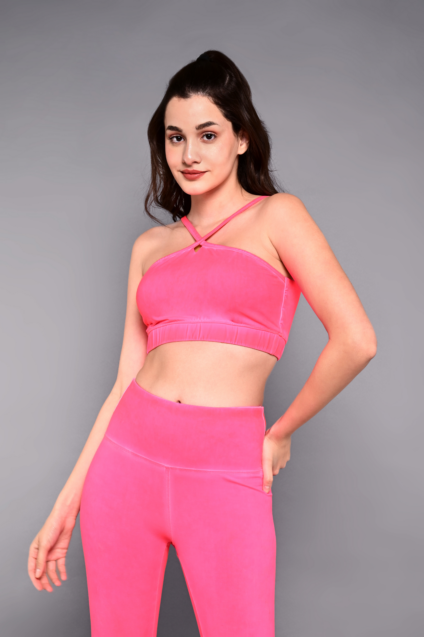 Neon Pink Sports Bra