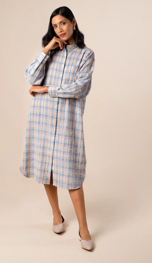 Mariko Dress - Multi Plaid