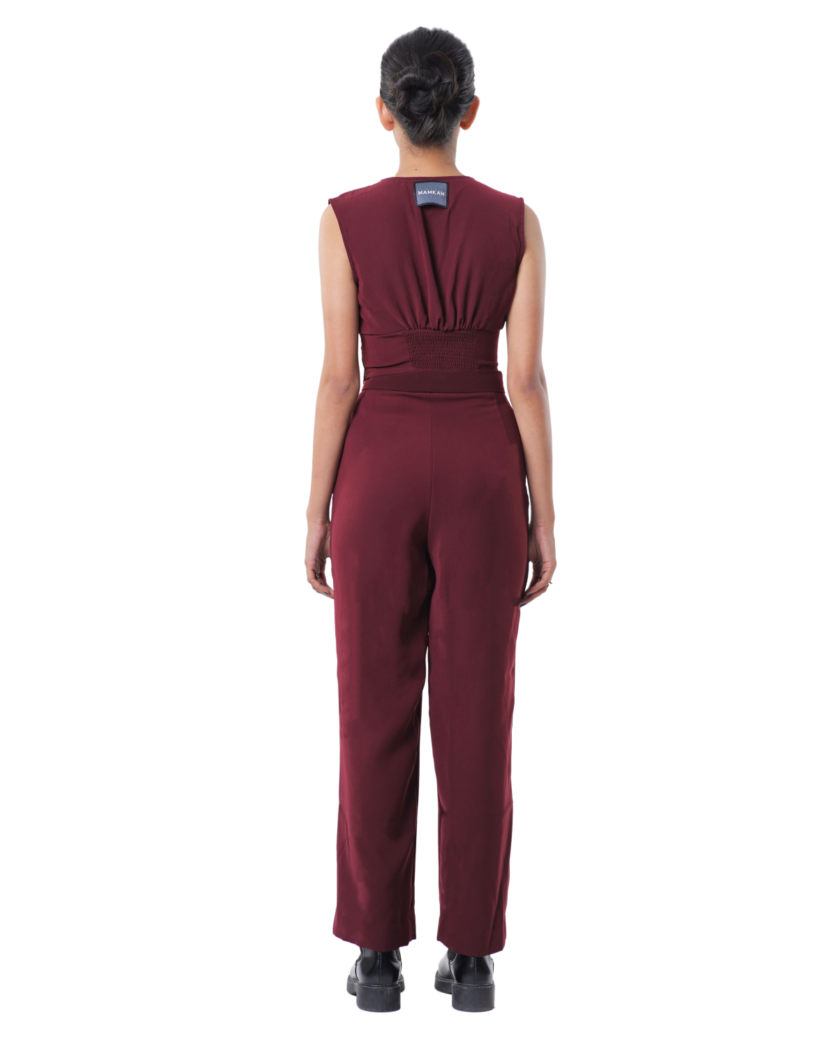 High Waisted Pants - Merlot