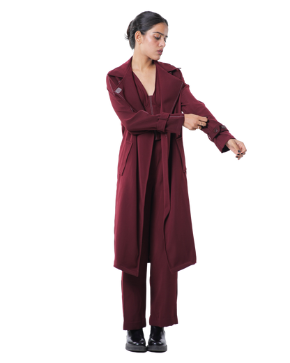 Trench Coat - Merlot