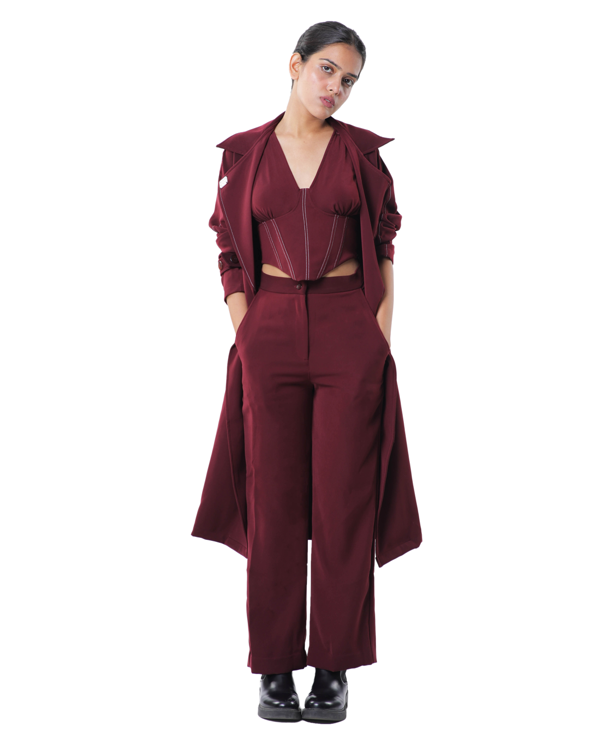 Trench Coat - Merlot