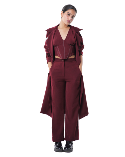 Trench Coat - Merlot