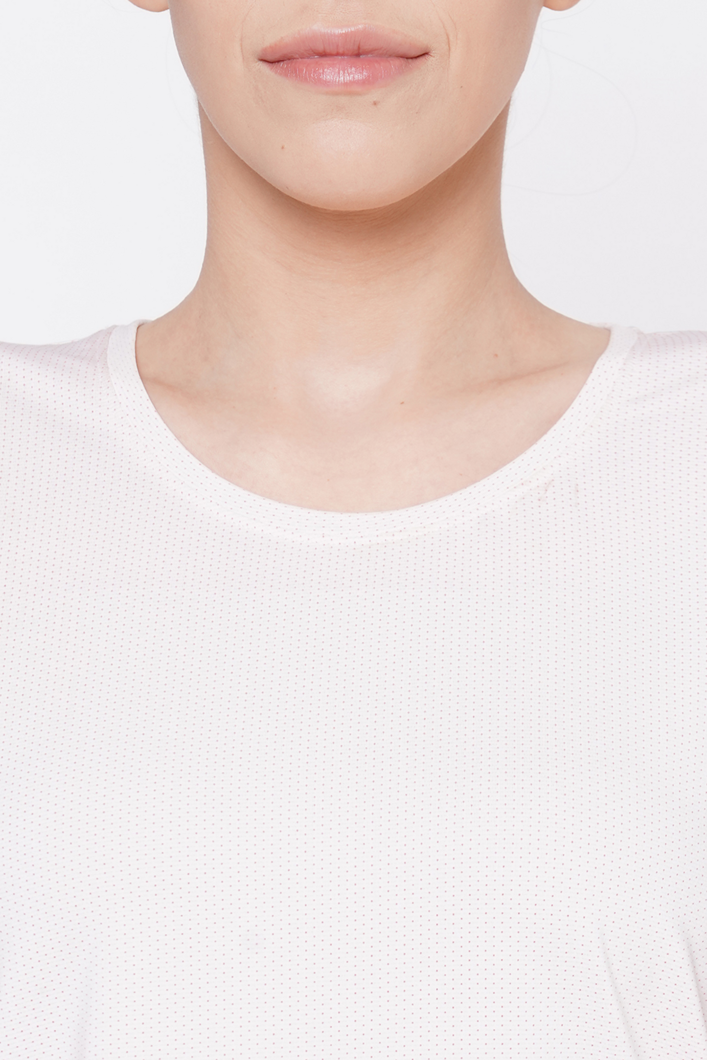 Light Pink Round Neck T-Shirt