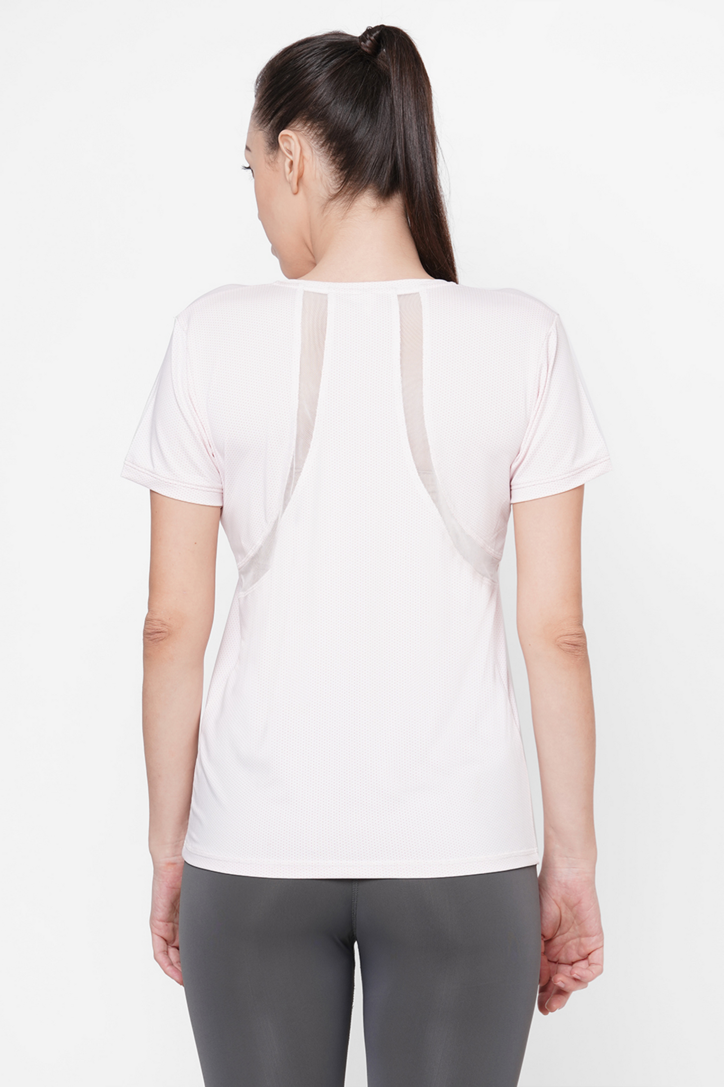 Light Pink Round Neck T-Shirt