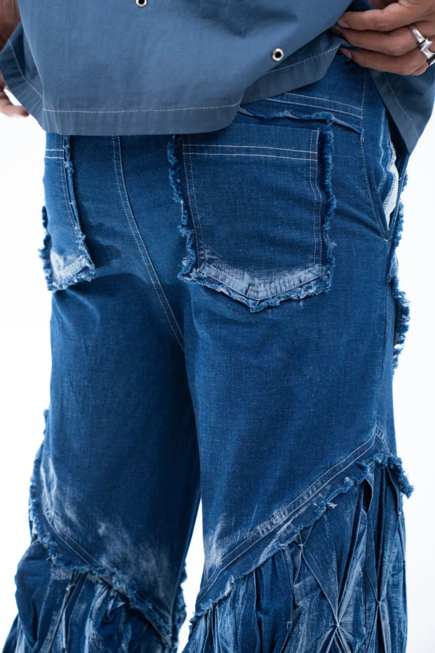 smocked unisex denim 2.0
