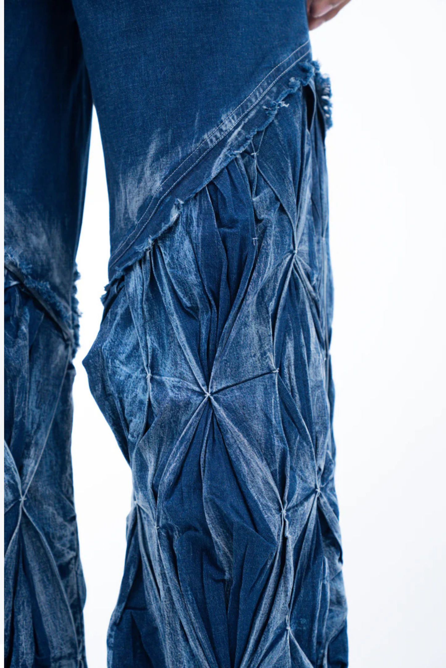 smocked unisex denim 2.0