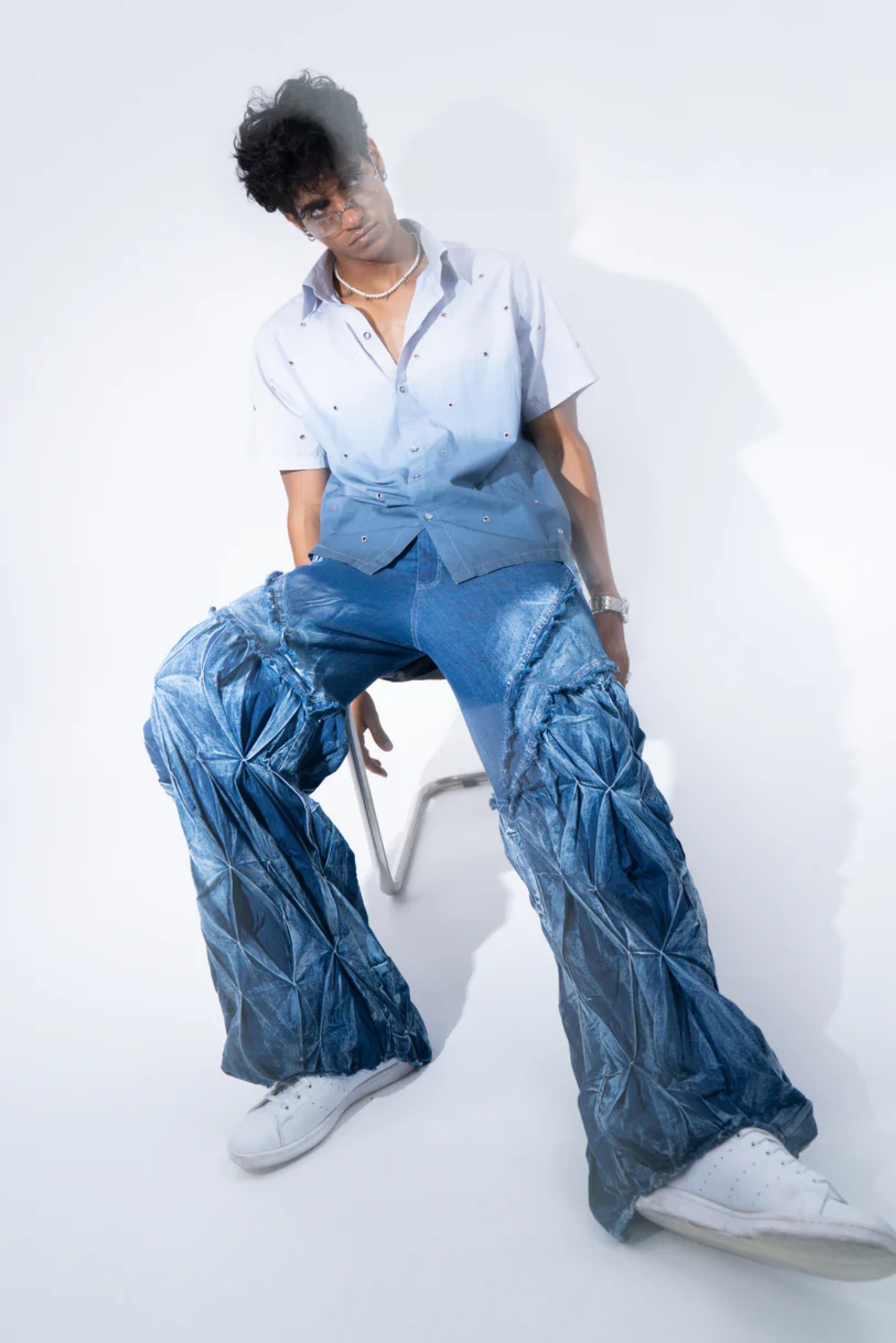 smocked unisex denim 2.0