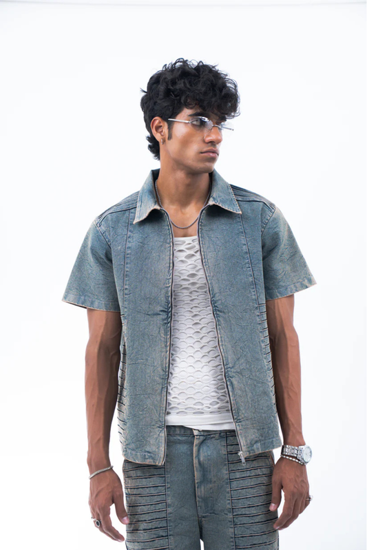 vintage warrior denim shirt