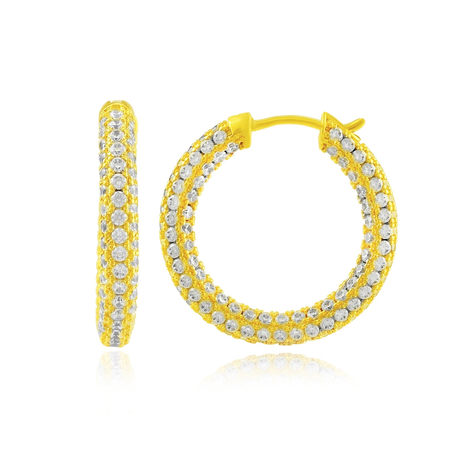 Studded Hoops Small