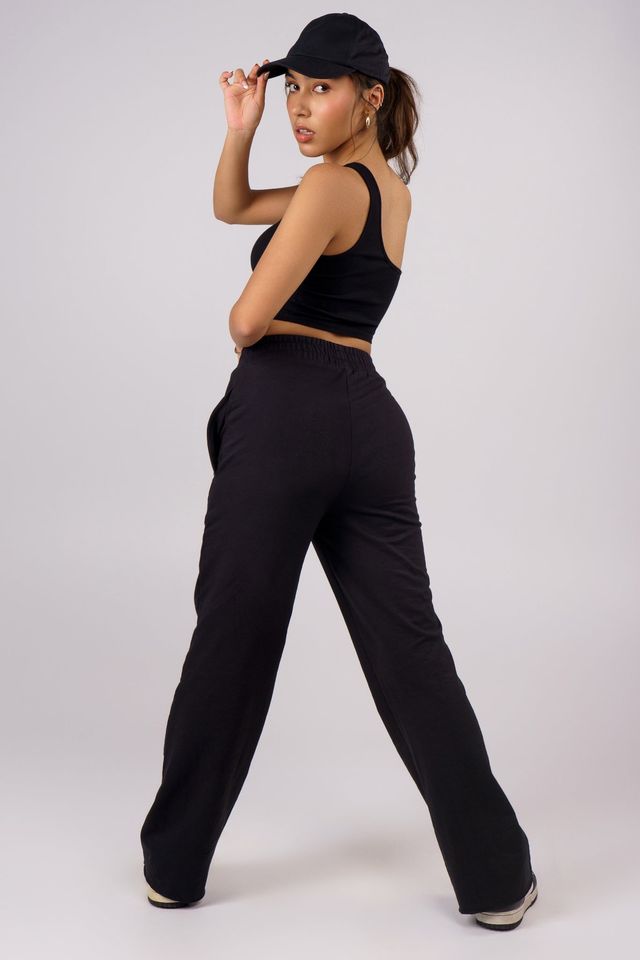 Straight-fit Everyday Lounge Pants - True Black