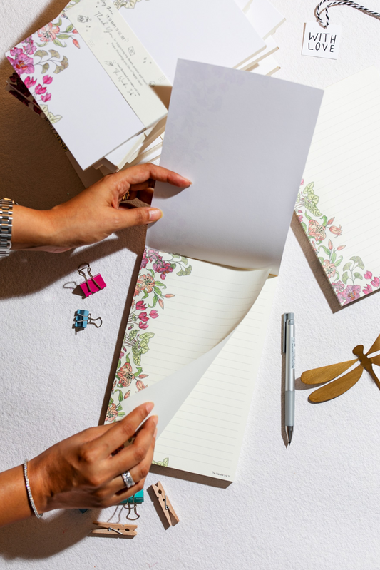 Floral notepads